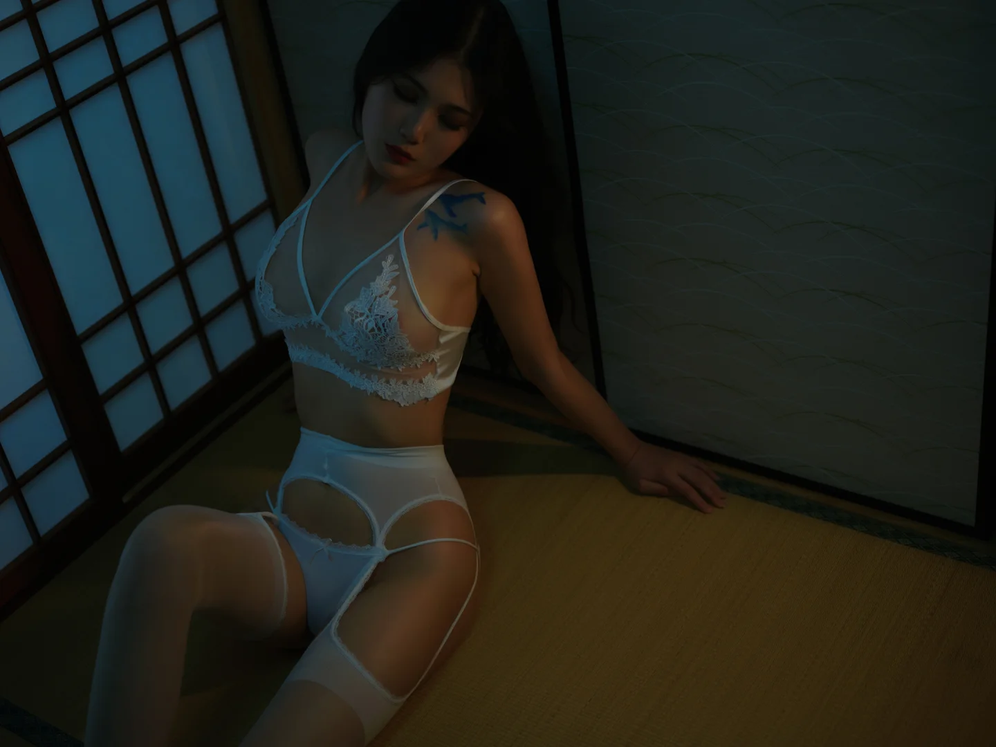 一米八的大梨子 - No.034 复活白 [23P-177MB] tg@simisebaisi 【丝足阁】004.webp